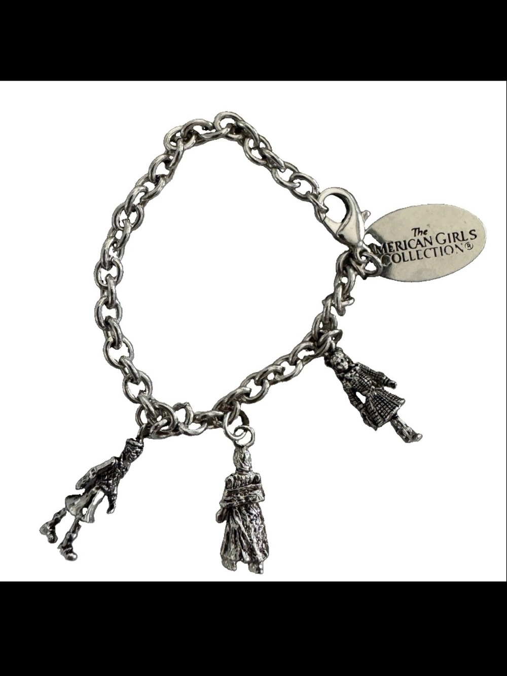 American Girl Vintage Pleasant Co. Member Charm Bracelet Samantha Molly Kirsten